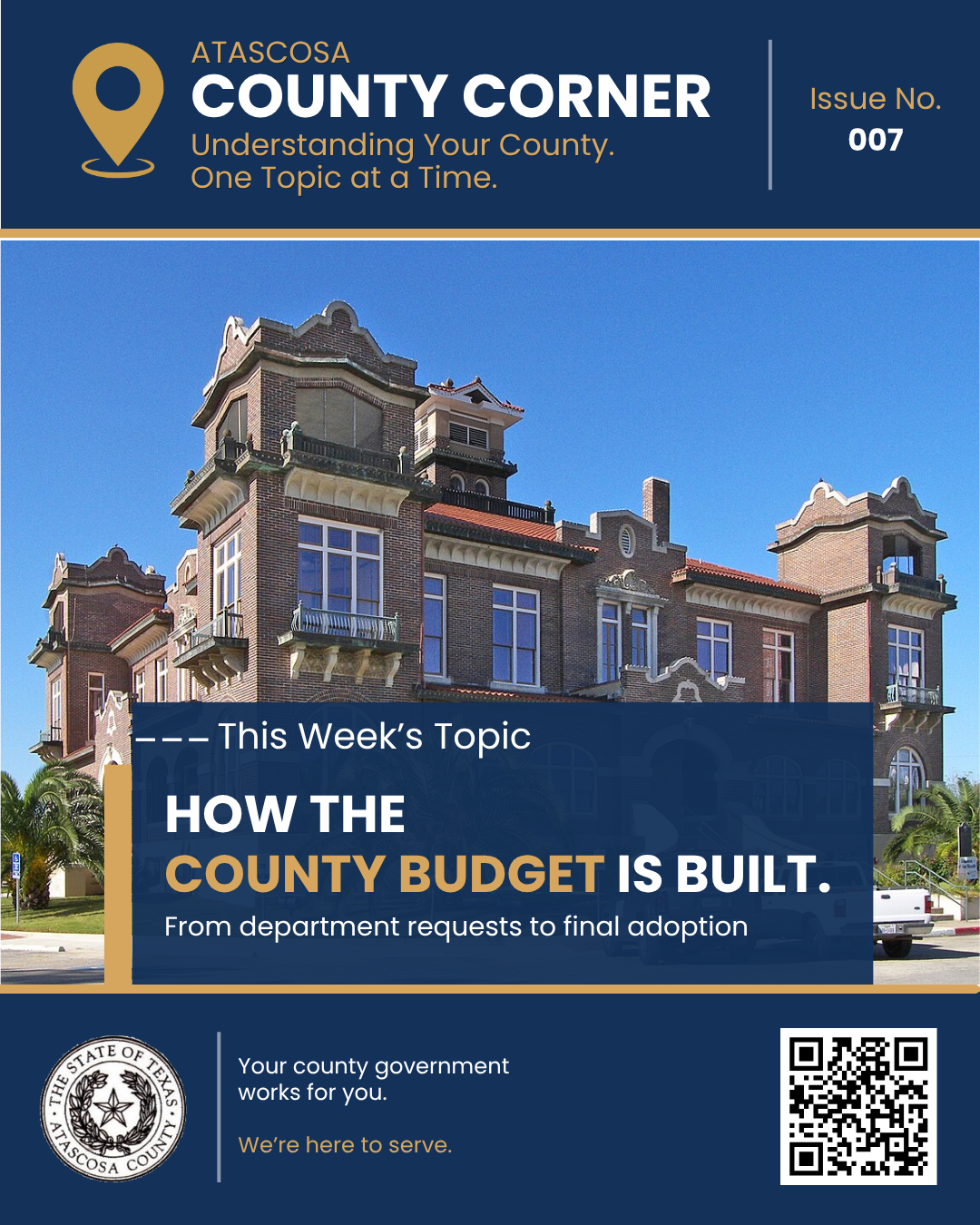 County Corner #007: How the County Budget is Built.